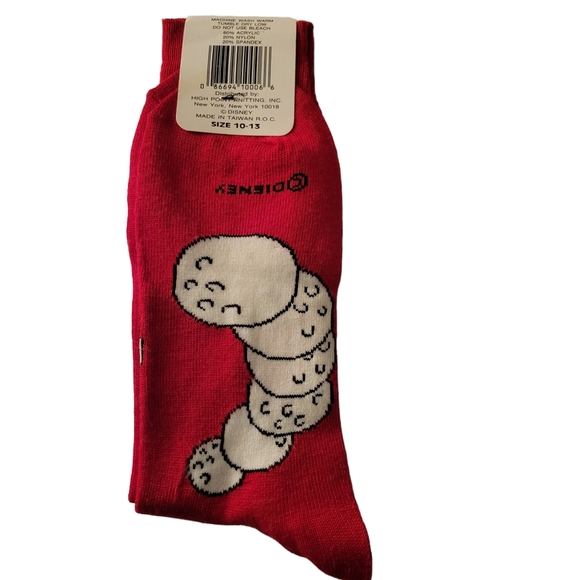 Vtg Nwt Mickey Mouse Sports Golf Theme Socks Red Mens 10-13 - Picture 2 of 4
